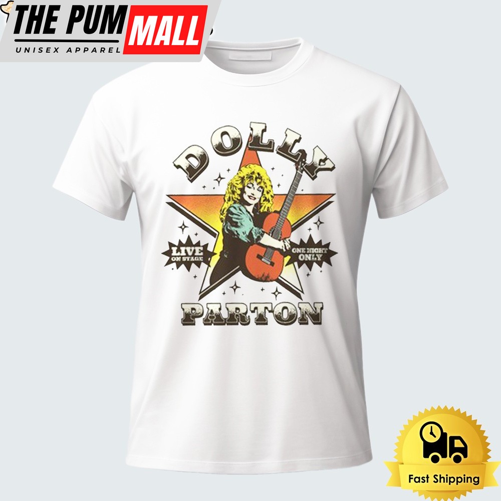 Dolly Parton Live On Stage Moss 2024 Unisex T-Shirt