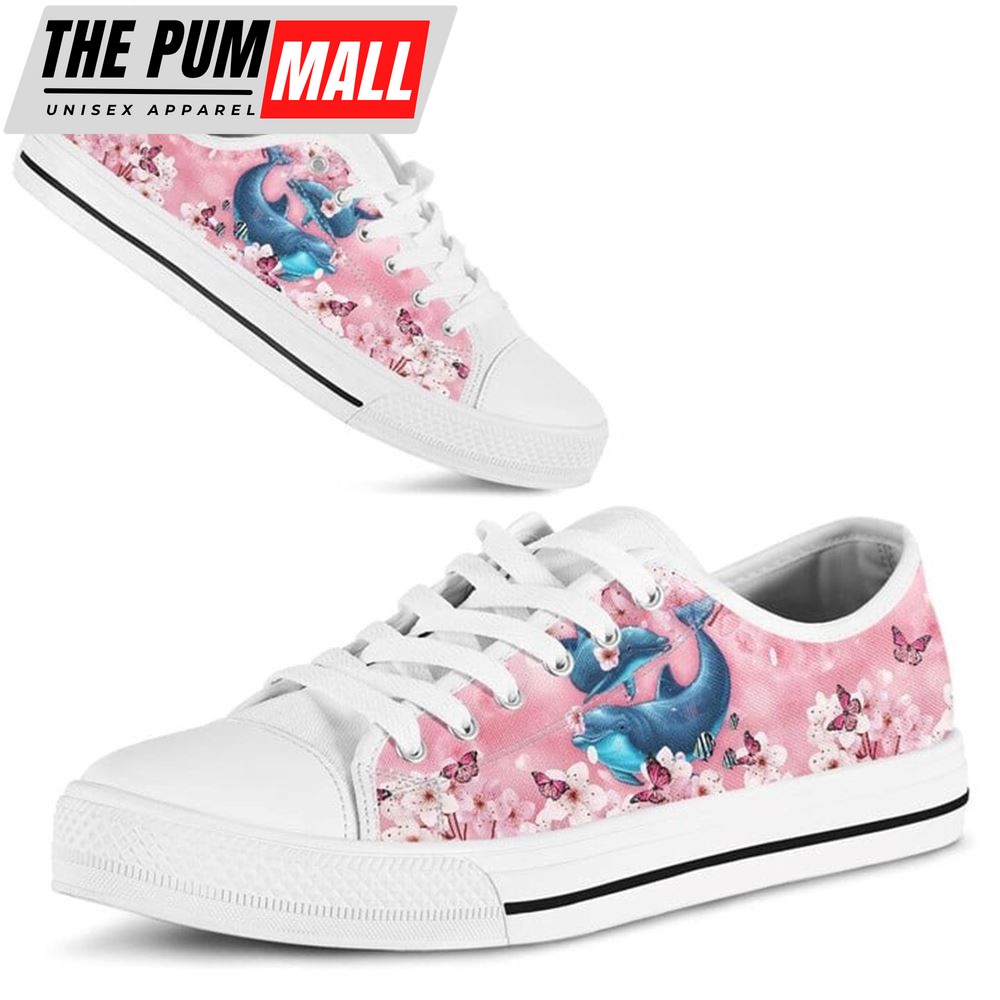 dolphin-cherry-blossom-low-top-shoes-low-top-shoes-mens-women-9pd1x0sg Dolphin Cherry Blossom Low Top Shoes – Low Top Shoes Mens, Women