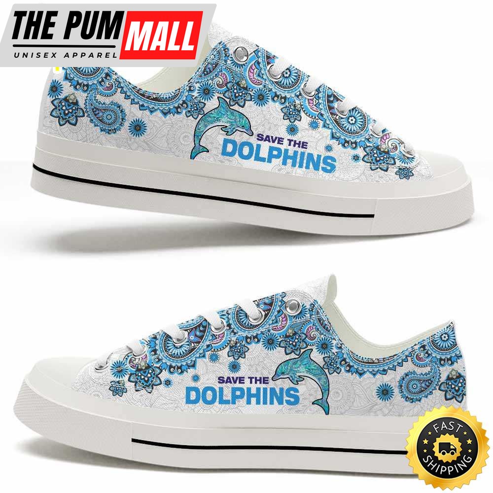 Dolphin Mandala Save The Dolphins Low Top Shoes
