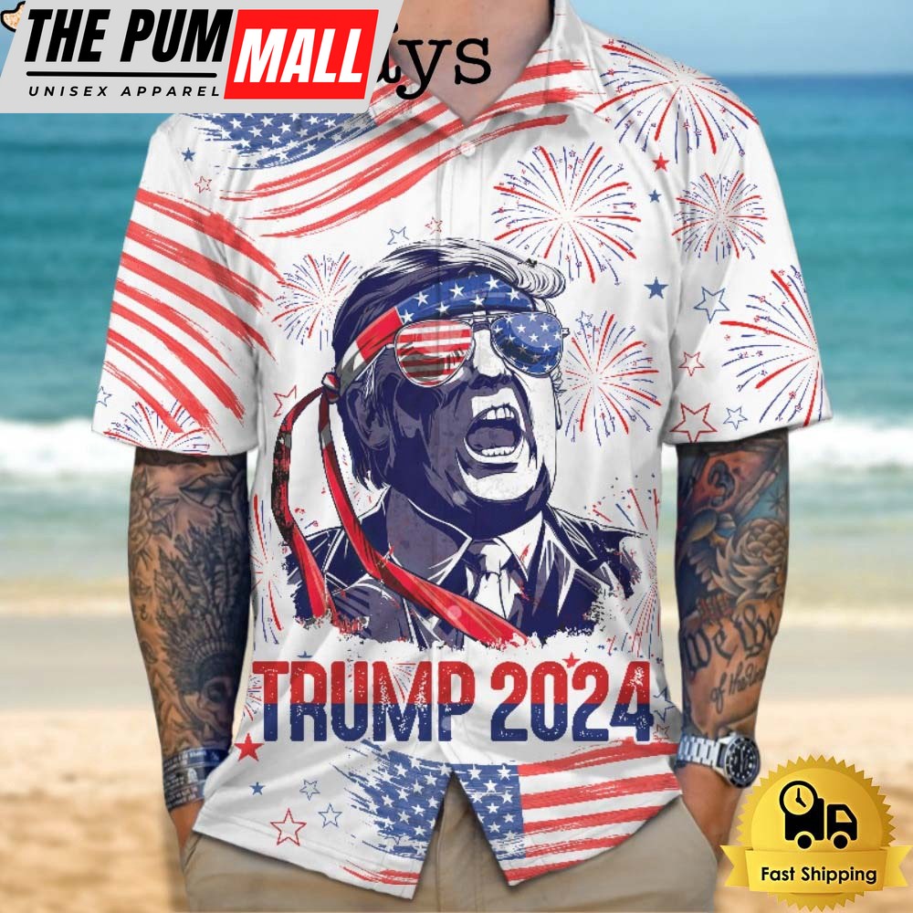 Donald Trump Independence Day 2024 Hawaiian Shirt