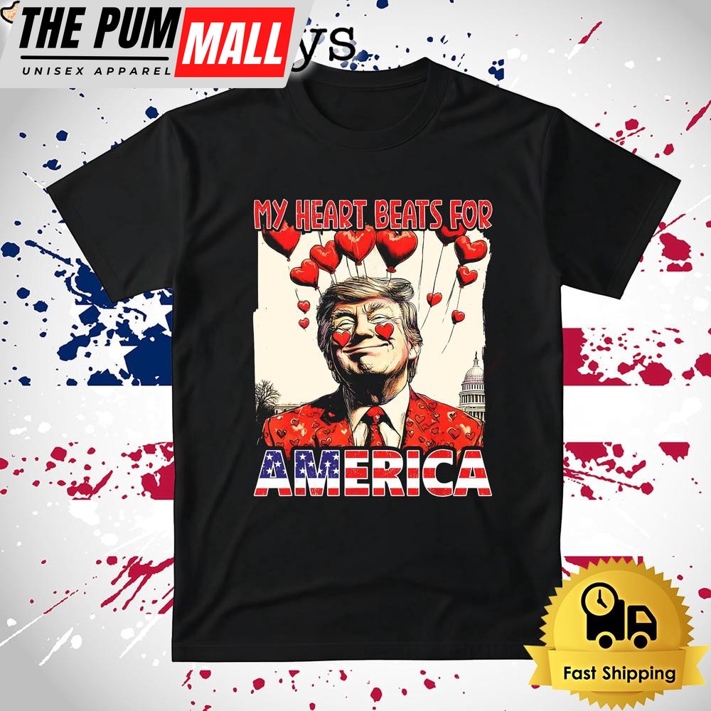 Donald Trump My Heart Beats For America T Shirt