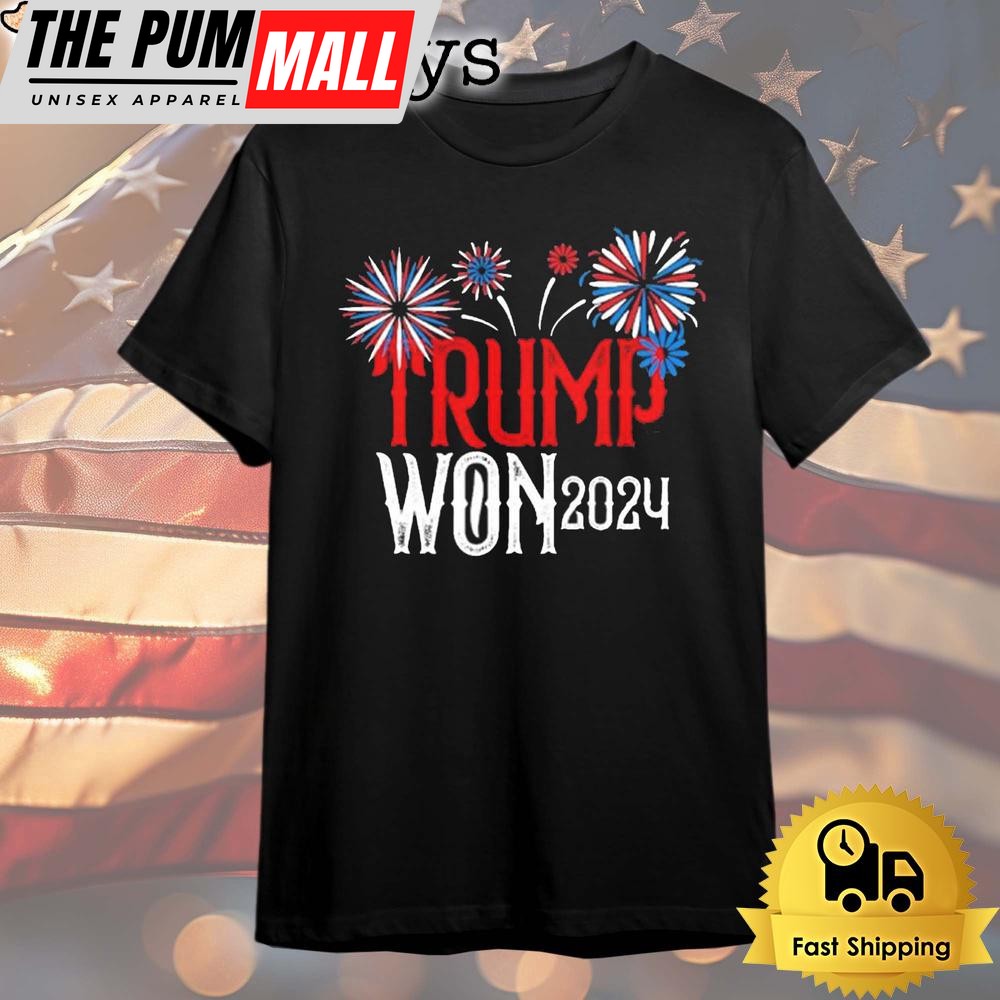 Donald Trump Won 2024 Election Inauguration T Shirt
