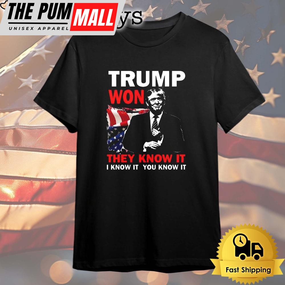 Donald Trump Won For Presidential Election Campaign 2024 T Shirt