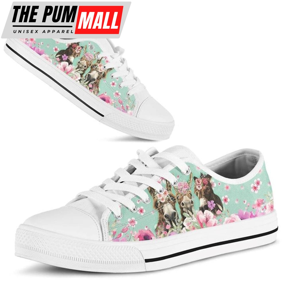 donkey-flower-watercolor-low-top-shoes-low-top-shoes-mens-women-k1hpum63 Donkey Flower Watercolor Low Top Shoes – Low Top Shoes Mens, Women