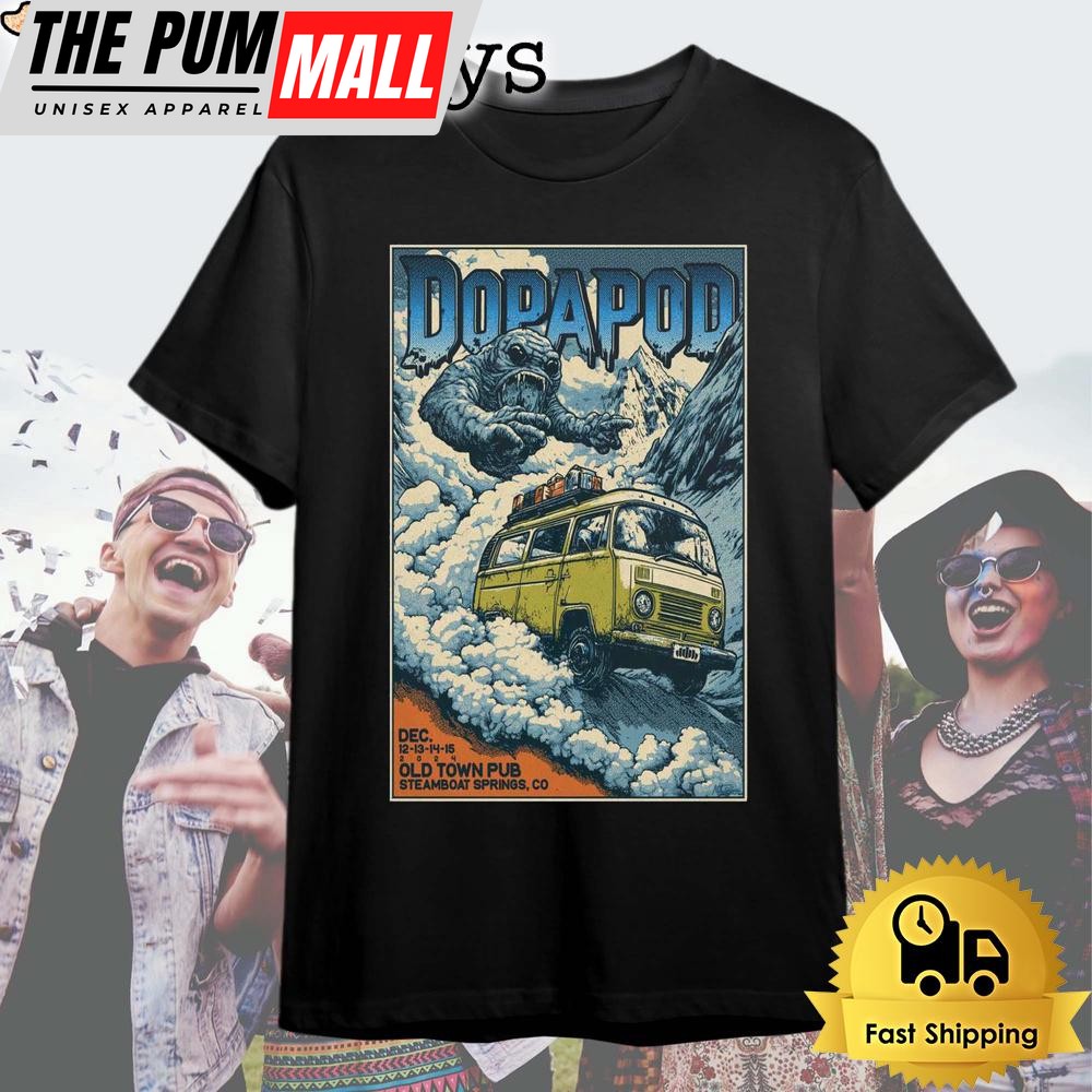 Dopapod Tour Old Town Pub Steamboat Springs, CO Dec 12-15 2024 T Shirt