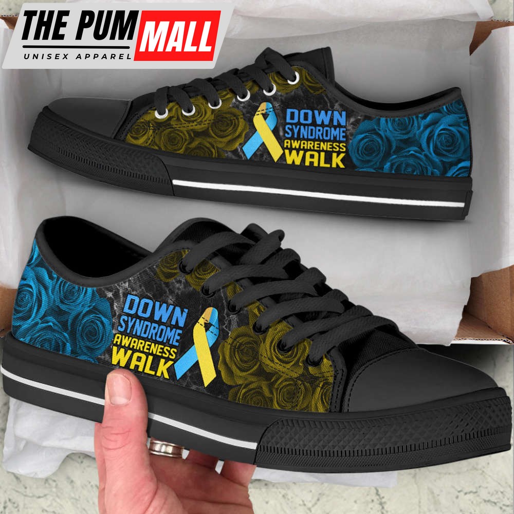 Down Syndrome Awareness Shoes Walk Low Top Shoes Canvas Shoes