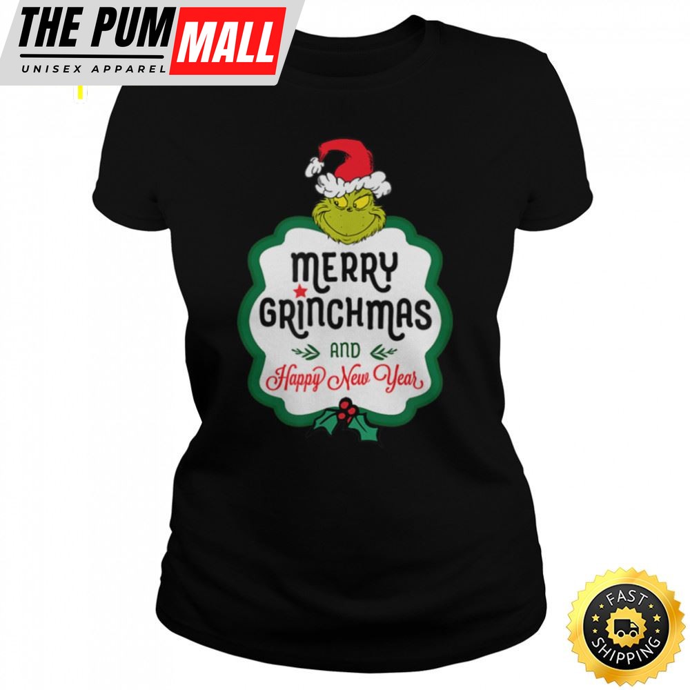 Dr. Seuss Grinch Happy New Year Unisex Basic T-shirt