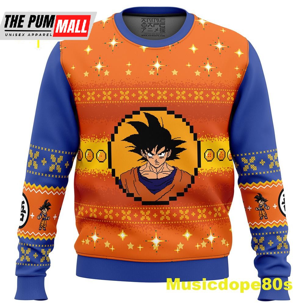 Dragon Ball Z Goku Christmas Ugly Christmas Sweater
