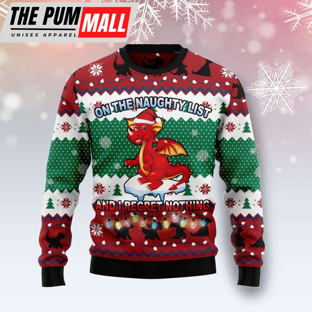 Dragon Christmas List T1111 Ugly Christmas Sweater – Gift For Christmas