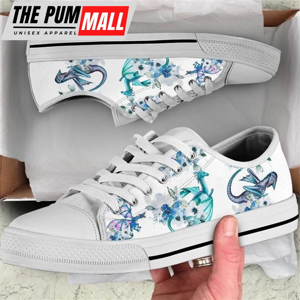 Dragon Watercolor Low Top Shoes – Low Top Shoes Mens, Women