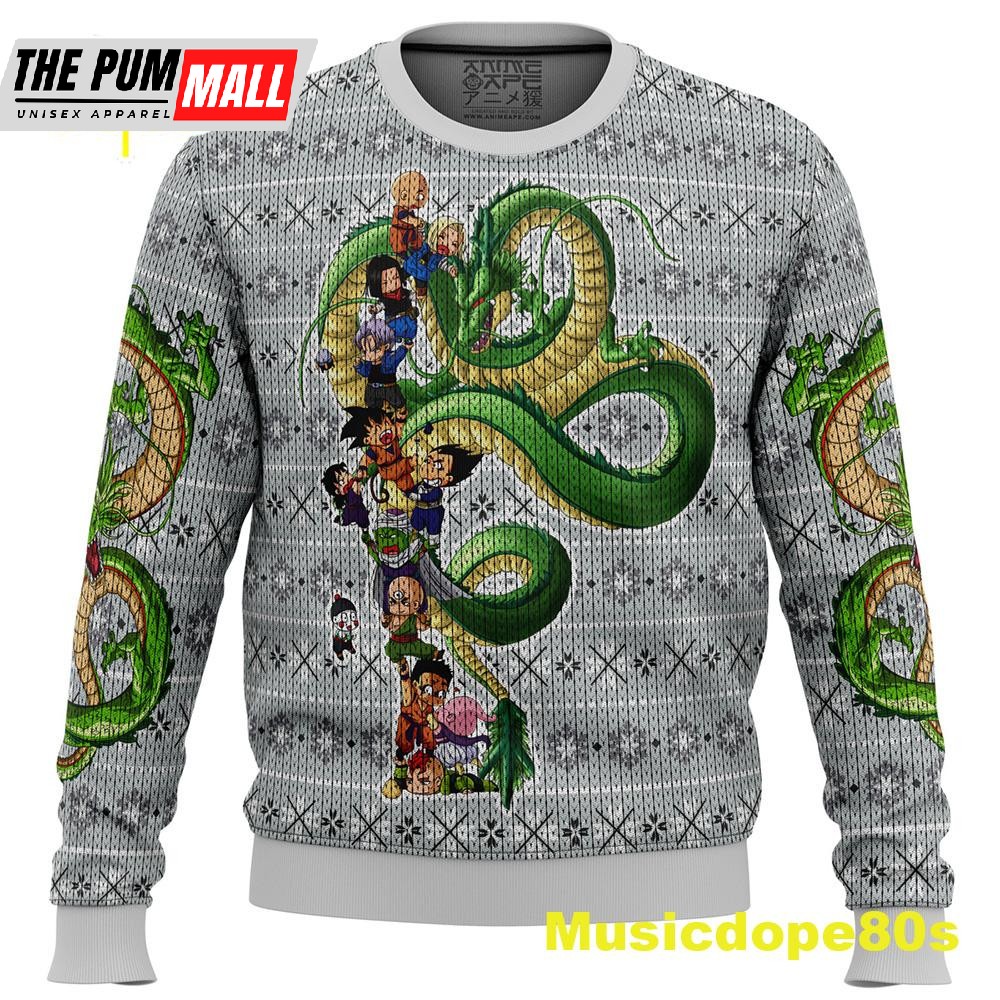 Dragonball Z Play with the Dragon Ugly Christmas Sweater