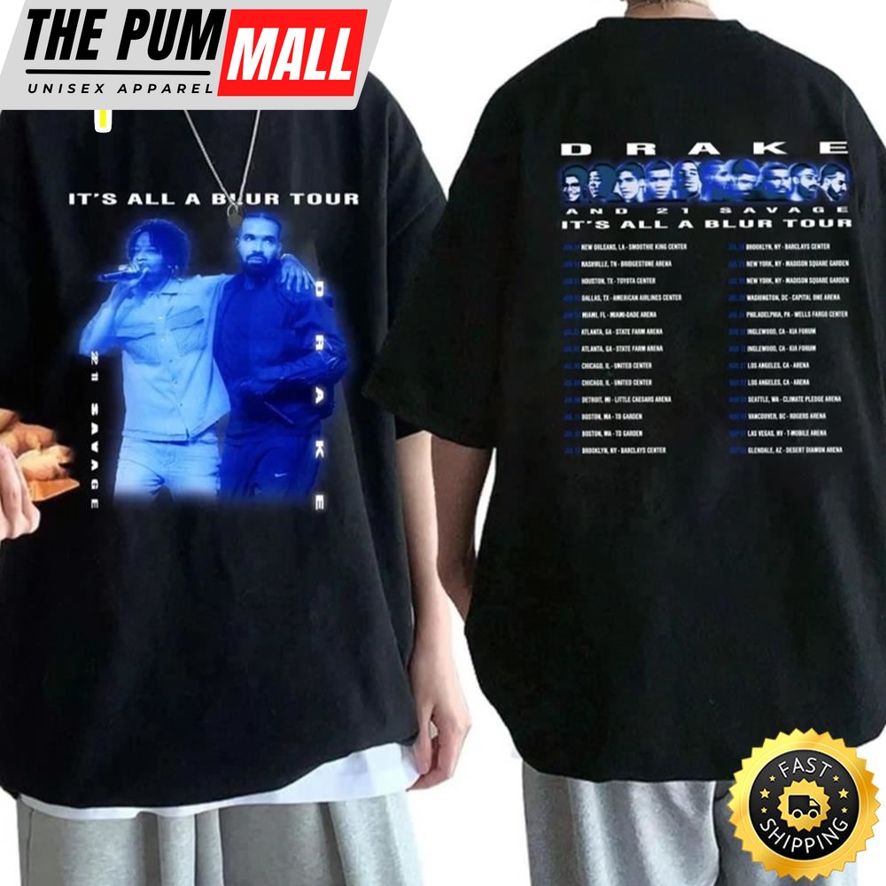 Drake 21 Savage Shirt, Drake It’s All A Blur Tour 2023