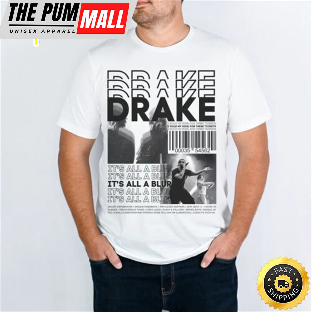 Drake Graphic Tee Its All A Blur Tour 2025 Vintage Shirt