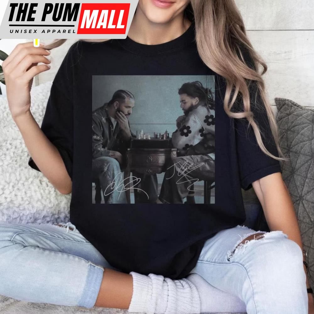 Drake J Cole Big As The What Tour 2025 Black T-shirt