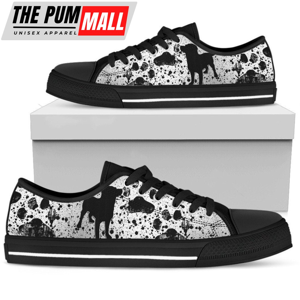 Dreaming Of Dogs Black Low Top Sneaker: Stylish and Comfy Footwear