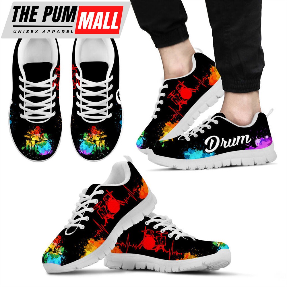 drum-heartbeat-art-shoes-music-sneaker-walking-running-shoes-best-gift-for-men-23f1ady6 Drum Heartbeat Art Shoes Music Sneaker Walking Running Shoes – Best Gift For Men And Women
