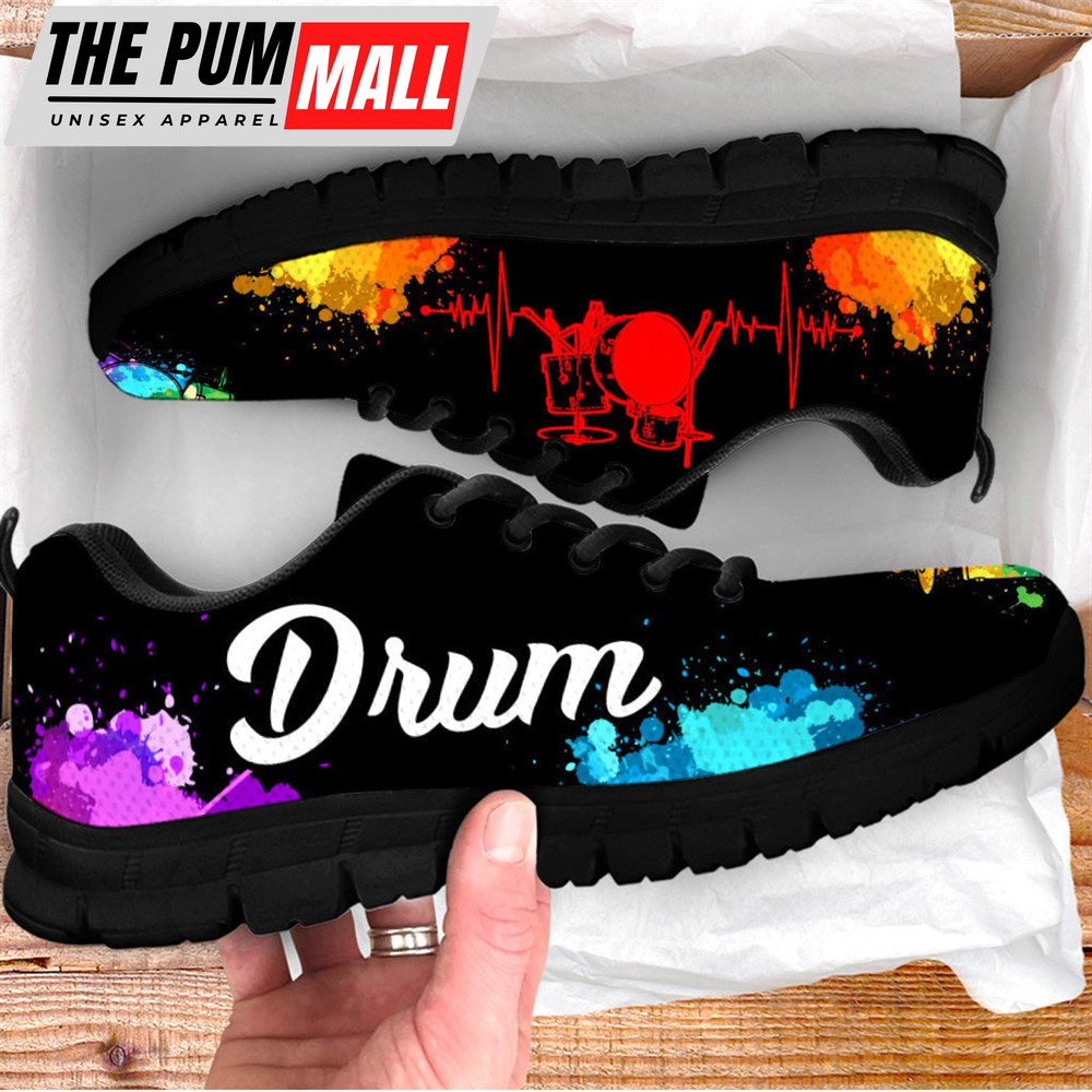 drum-heartbeat-art-shoes-music-sneaker-walking-running-shoes-best-gift-for-men-23f1ady6 Drum Heartbeat Art Shoes Music Sneaker Walking Running Shoes – Best Gift For Men And Women