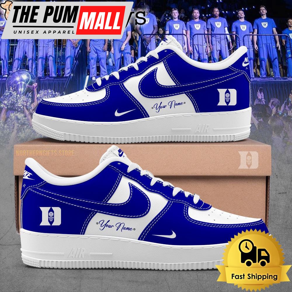 Duke Blue Devils Basketball Custom Name For Fans Air Force 1 Shoes