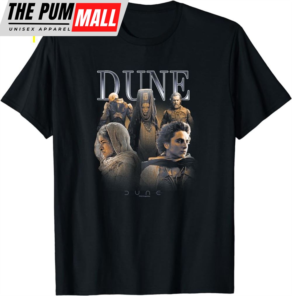 Dune Part Two Epic Characters Group Shot Vintage Portrait T-Shirt