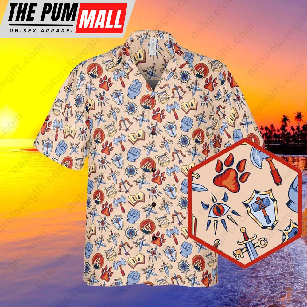 Dungeon Master Dice 20 Hawaiian Shirt Dungeons and Dragons DM Gift