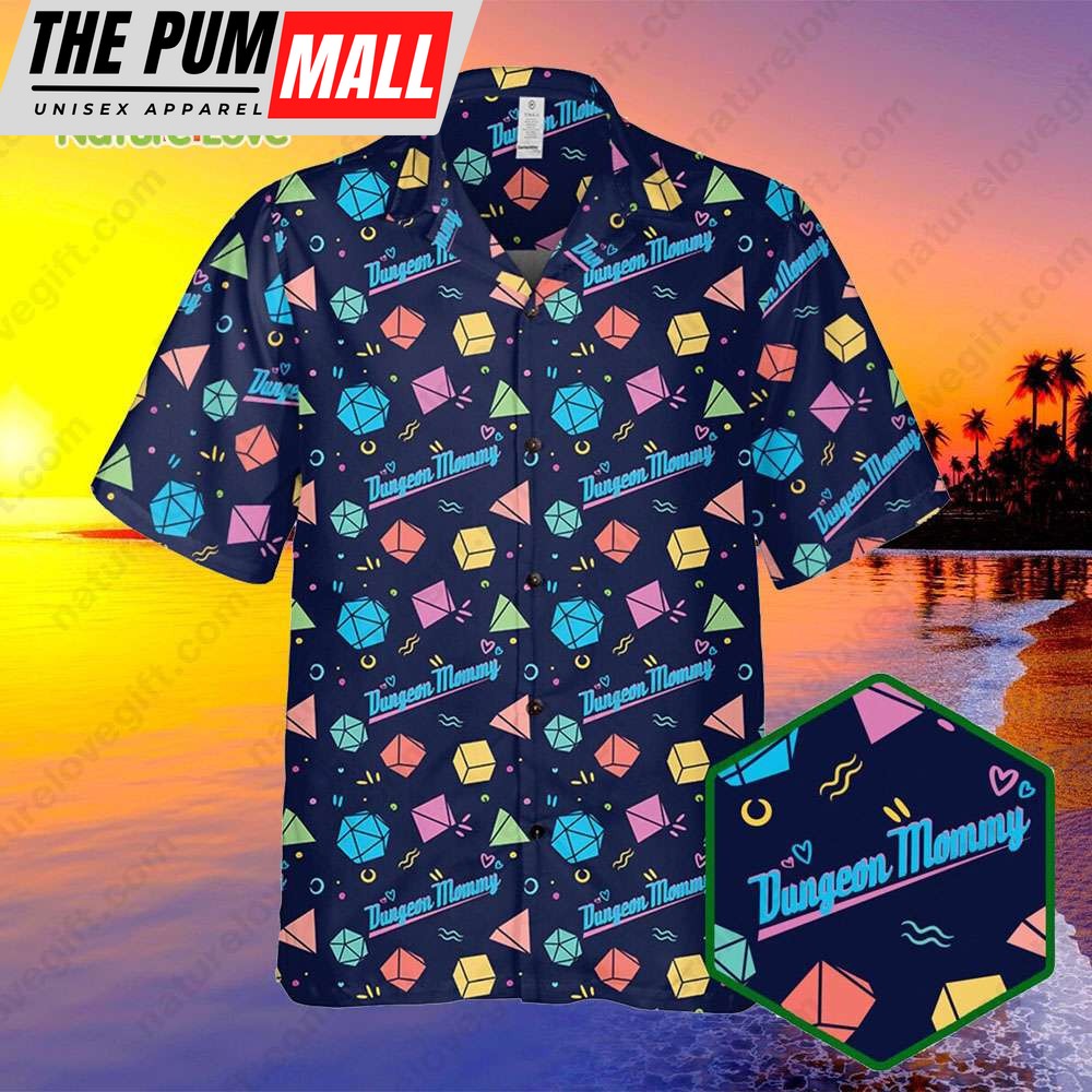Dungeon Mommy Hawaiian Shirt DnD Dungeons and Dragons DM Gift