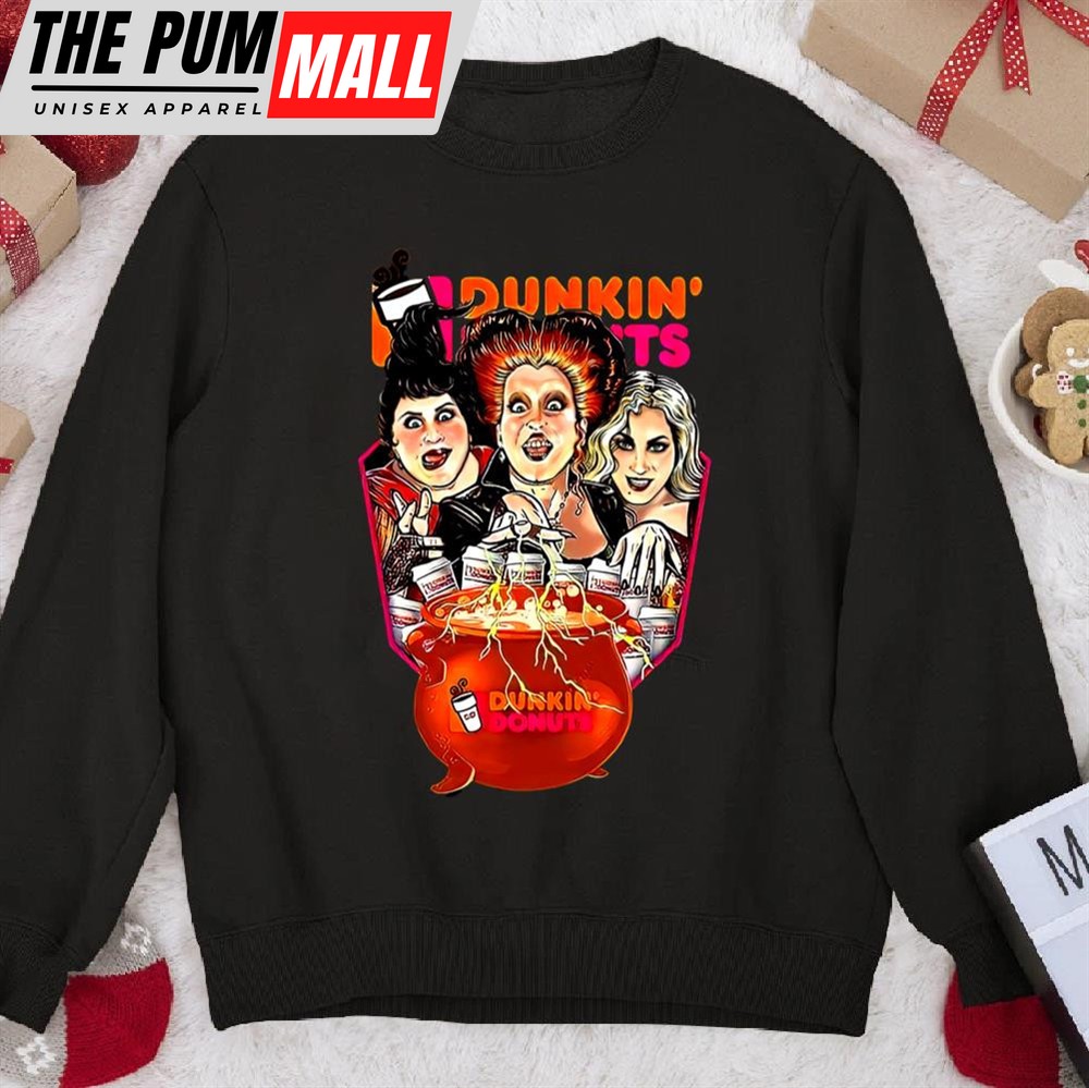 Dunkin Donuts Hocus Pocus Halloween Witches Sweatshirt