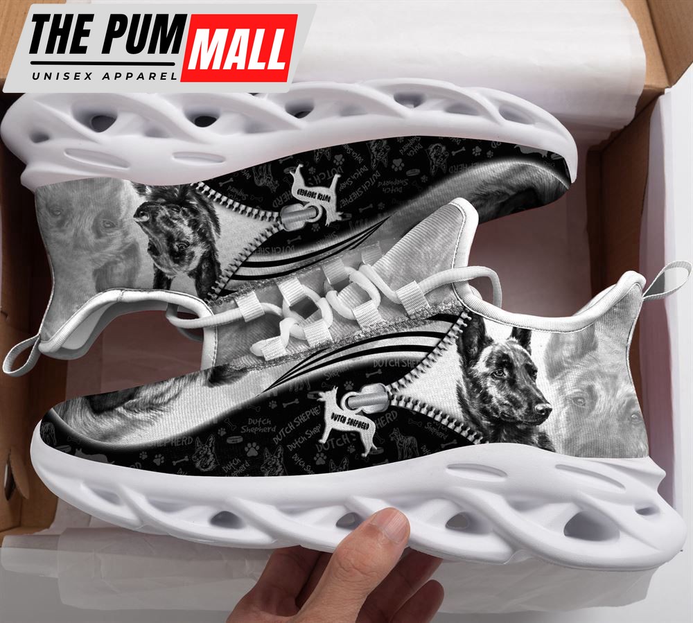 Dutch Shepherd Sketch Max Soul Shoes For Women Men Kid, Gift For Pet Lover