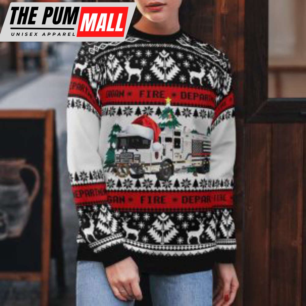 Eagan Fire Department Ugly Christmas Sweater – Gift For Christmas Day Firefighter Enthusiasts