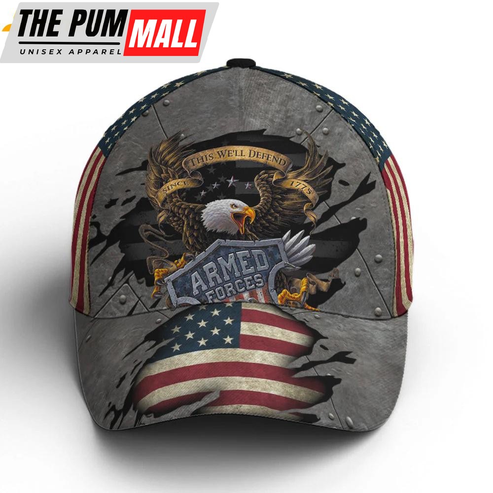 Eagle Armed Force US Flag Classic Baseball Cap