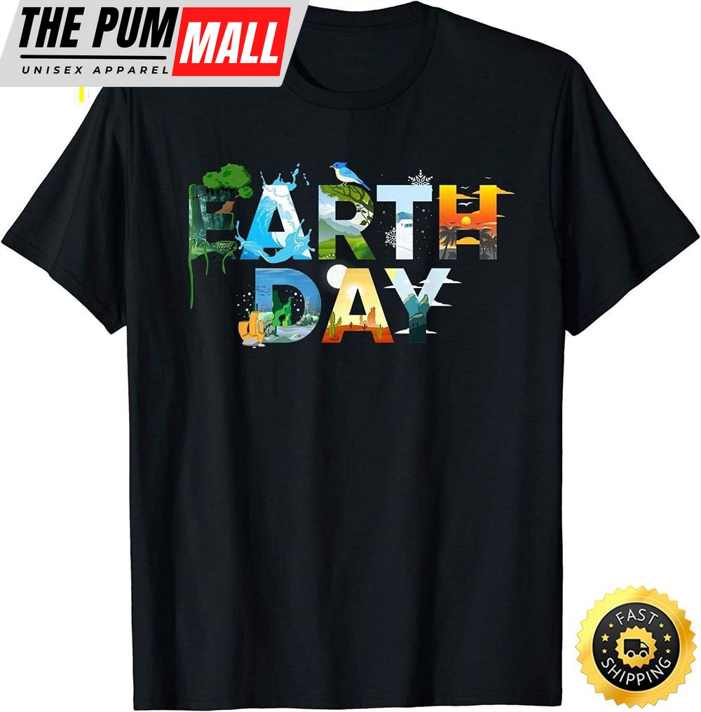 Earth Day Environmental Protection Save Tree & Animals T-Shirt