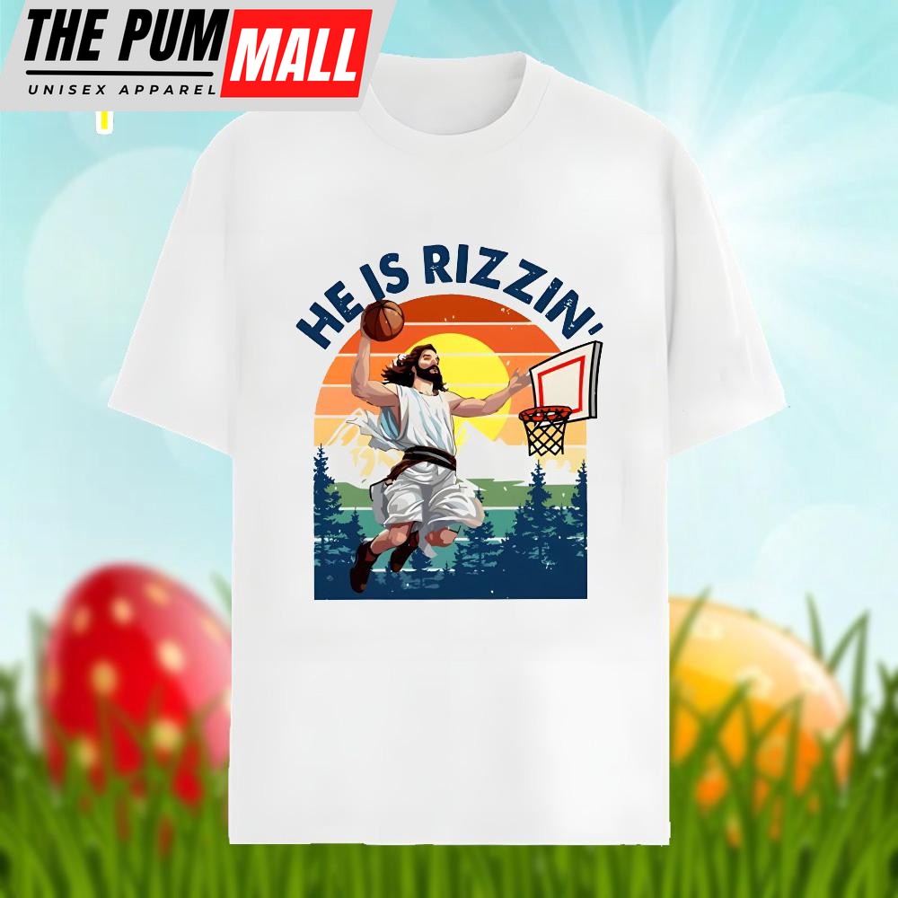 Easter Jesus He Is Rizzin Vintage Shirt