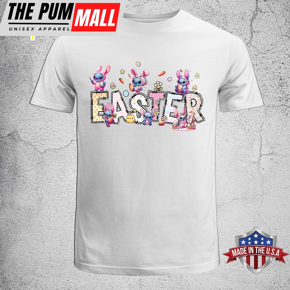 Easter Stitch Pink Easter Day Unisex T-Shirt