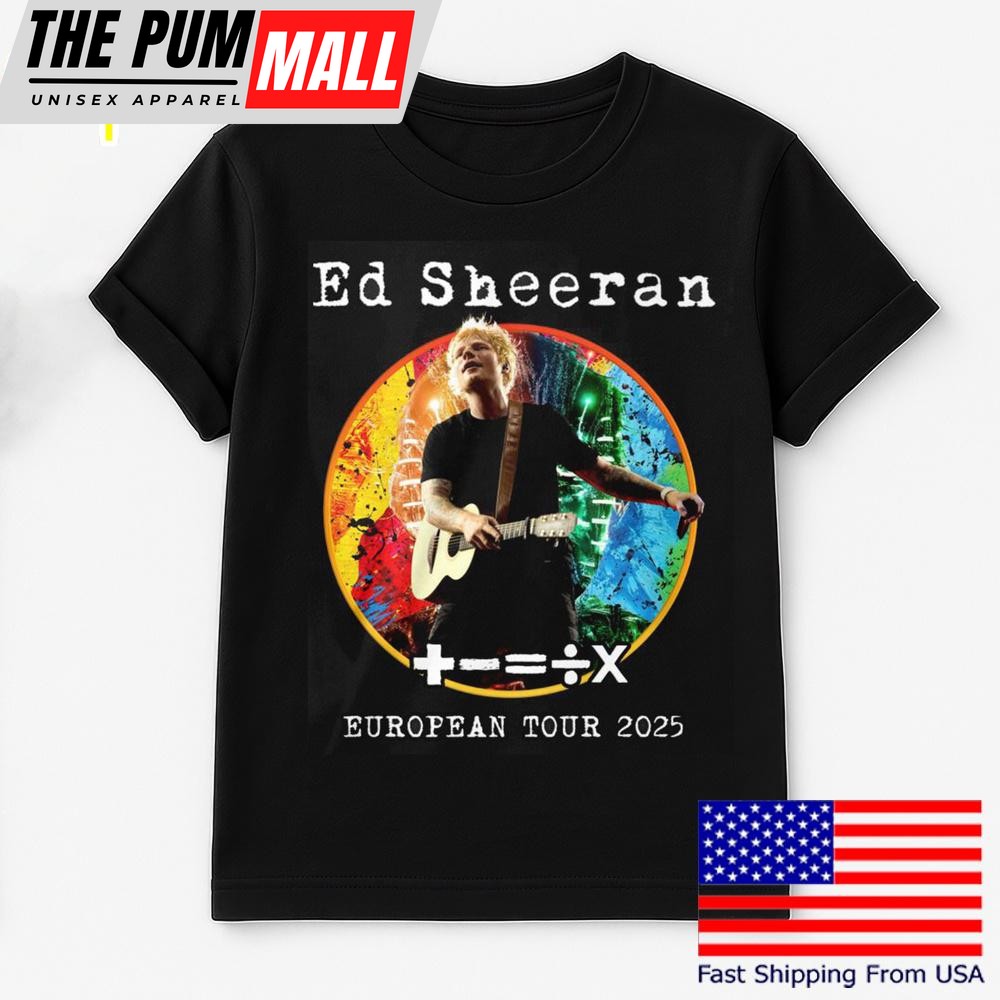 Ed Sheeran European Tour 2025 T Shirt