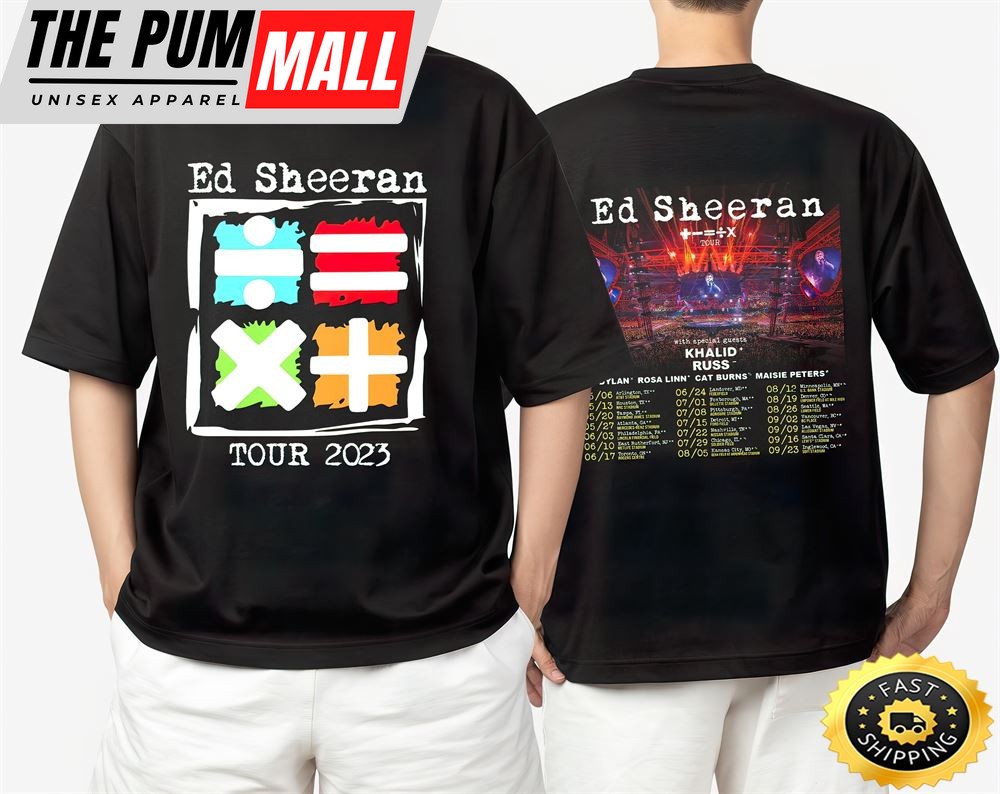 Ed Sheeran Mathematics Tour Australia Us 2023 Unisex T-shirt
