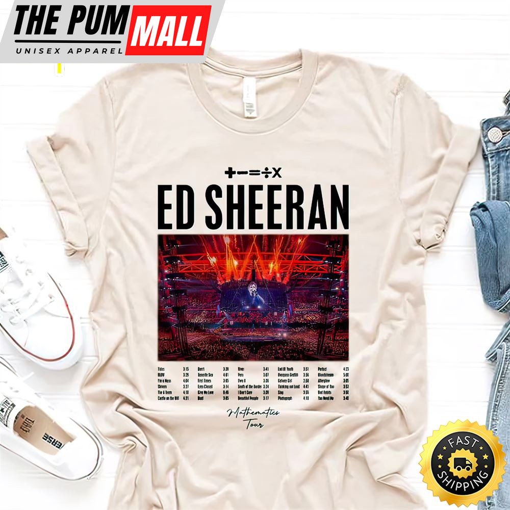 Ed Sheeran The Mathematics Tour 2025 Unisex T-shirt