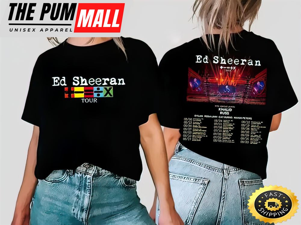 Ed Sheeran The Mathematics Tour Shirt, 2023 Ed Sheeran Concert Tee Unisex T-shirt