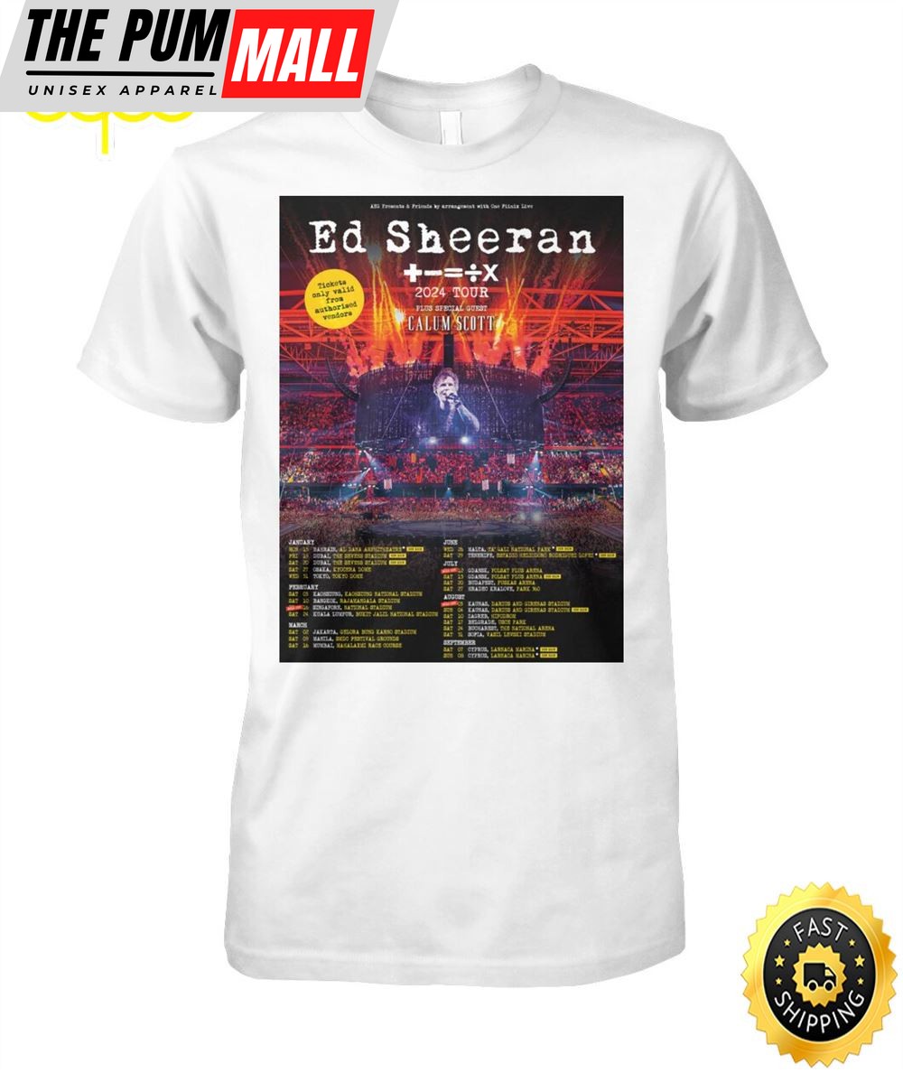 Ed Sheeran World Tour 2025 Shirt