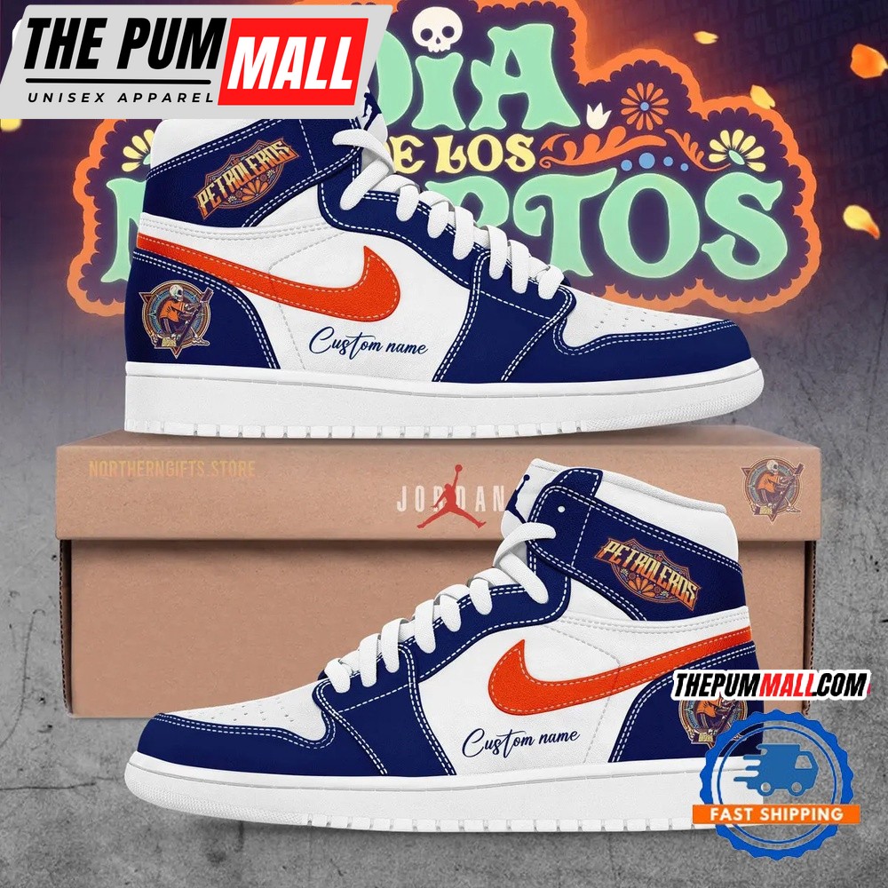 Edmonton Oilers Our Inaugural Dia De Los Muertos Day Of The Dead Air Jd 1 Hightop Shoes