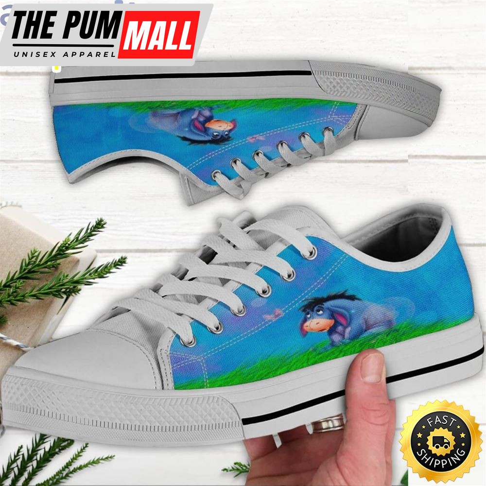 Eeyore Shoes Eeyore Lover Low Top Canvas Shoes