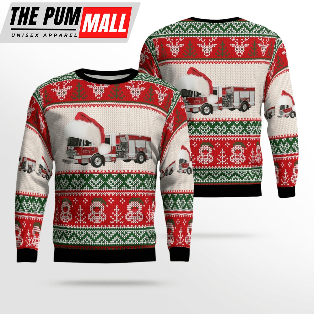 El Paso Fire Department Ugly Christmas Sweater – Festive All Over Print Sweatshirt