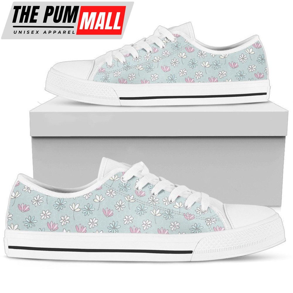 Elegantly Styled Cute Flowers Women’s Low Top Shoe