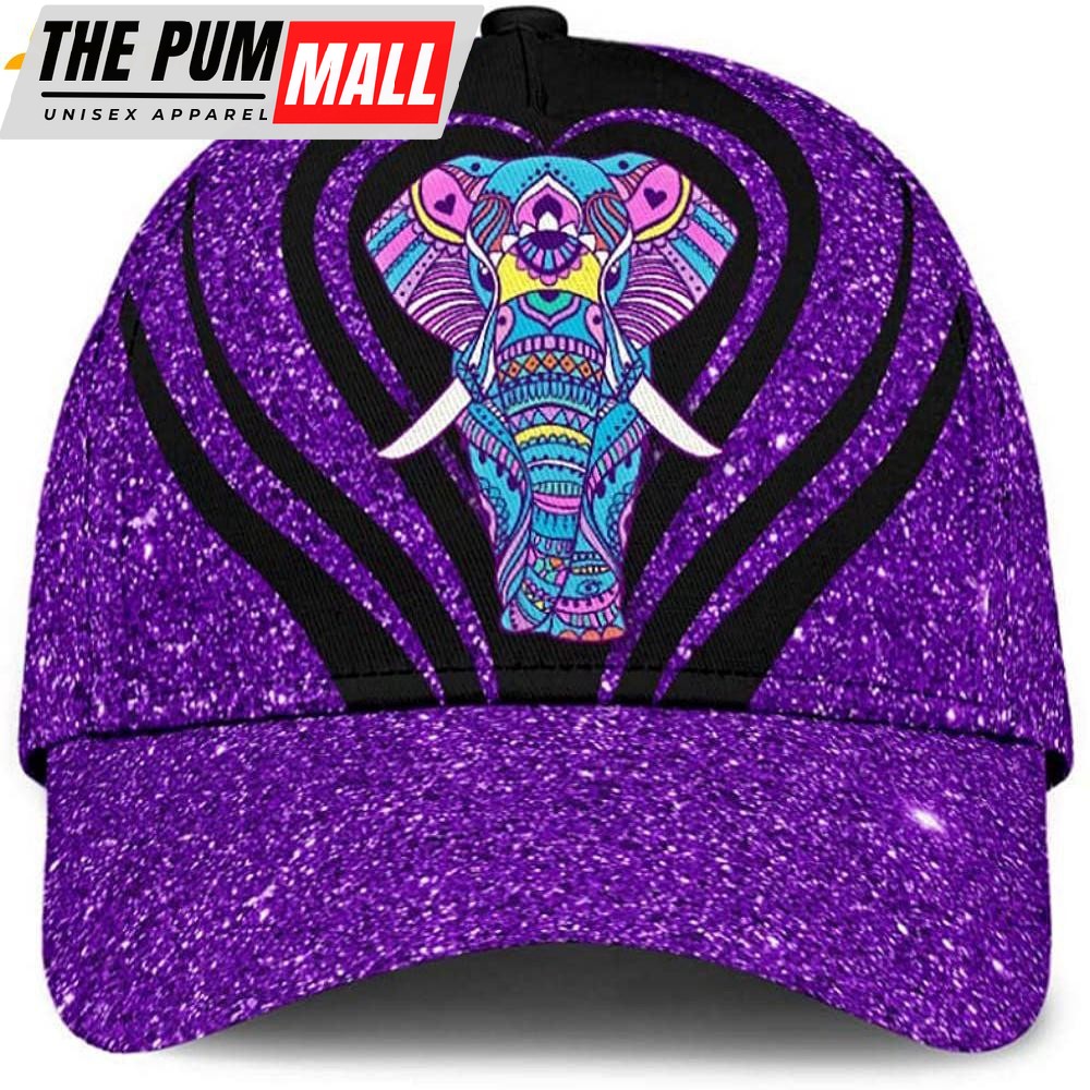 Elephant Bling Bling Style Classic Baseball Cap