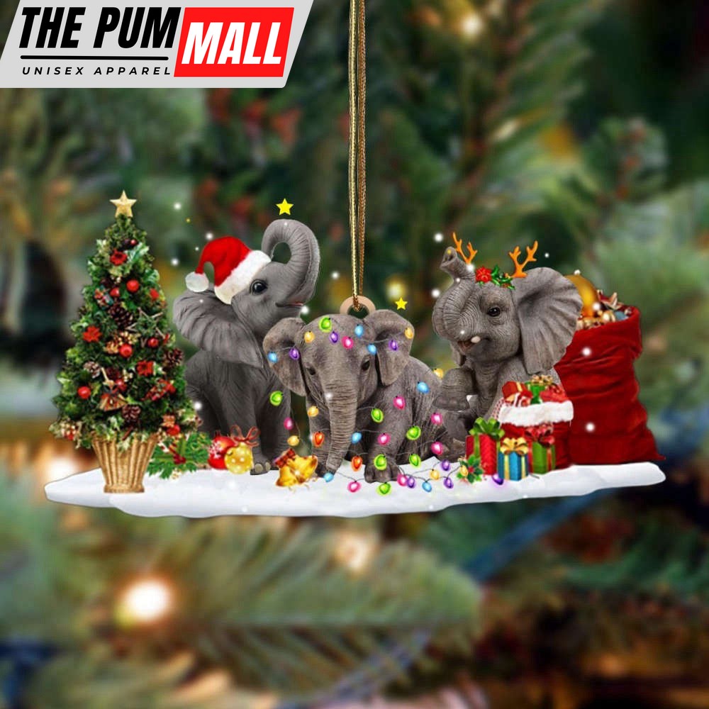 Elephant Christmas Ornament Xmas Holiday Cute Ornament For Christmas Tree Limited Edition