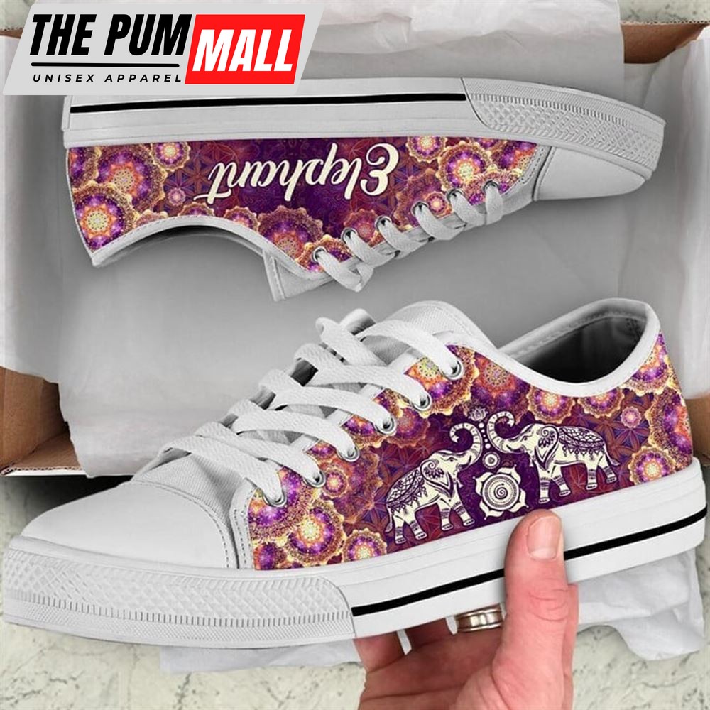 elephant-mandala-royal-pattern-canvas-low-top-shoes-low-top-shoes-mens-women-gtx1r9s9 Elephant Mandala Royal Pattern Canvas Low Top Shoes – Low Top Shoes Mens, Women
