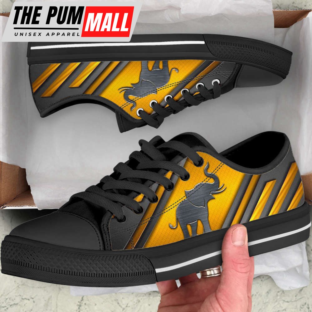 elephant-metalwaffle-low-top-shoes-canvas-print-lowtop-casual-shoes-xsi1w0kw Elephant Metalwaffle Low Top Shoes Canvas Print Lowtop Casual Shoes