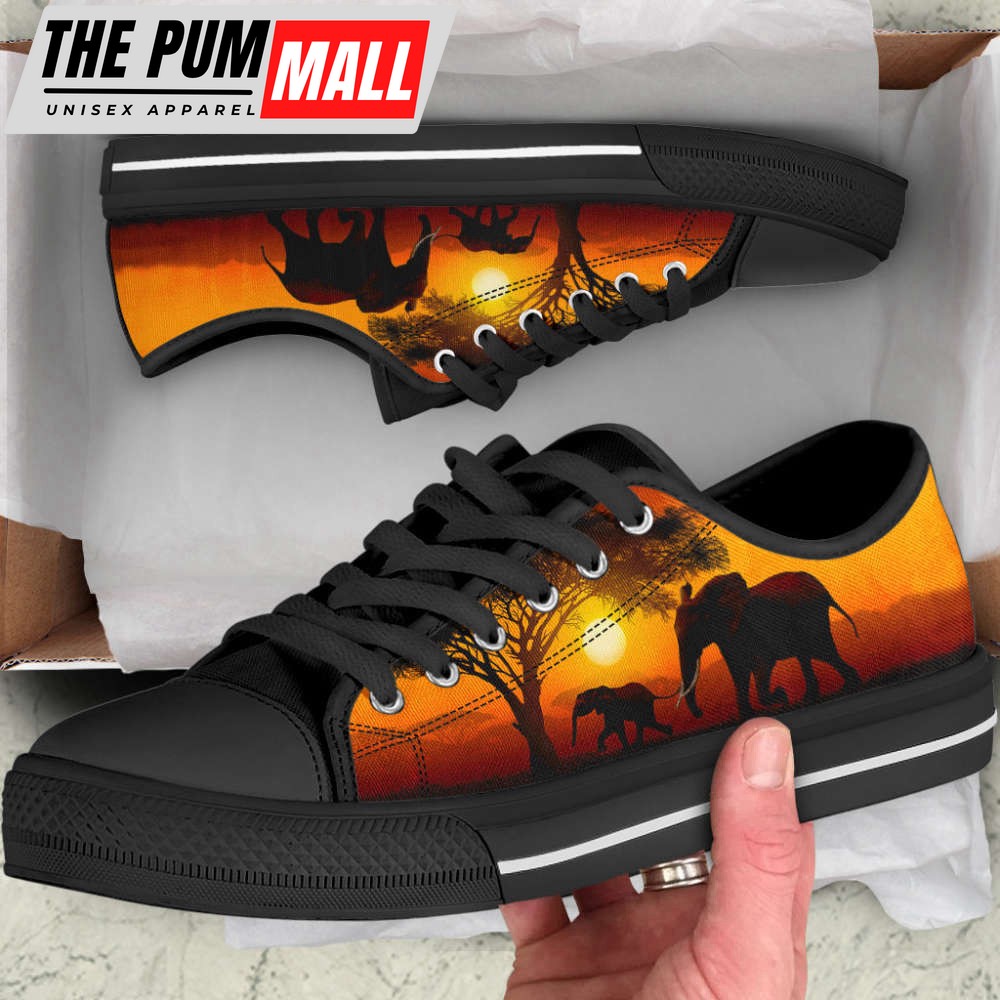 elephant-sunset-low-top-shoes-canvas-print-trendy-fashion-gift-0v3d2t0t Elephant Sunset Low Top Shoes Canvas Print – Trendy Fashion Gift