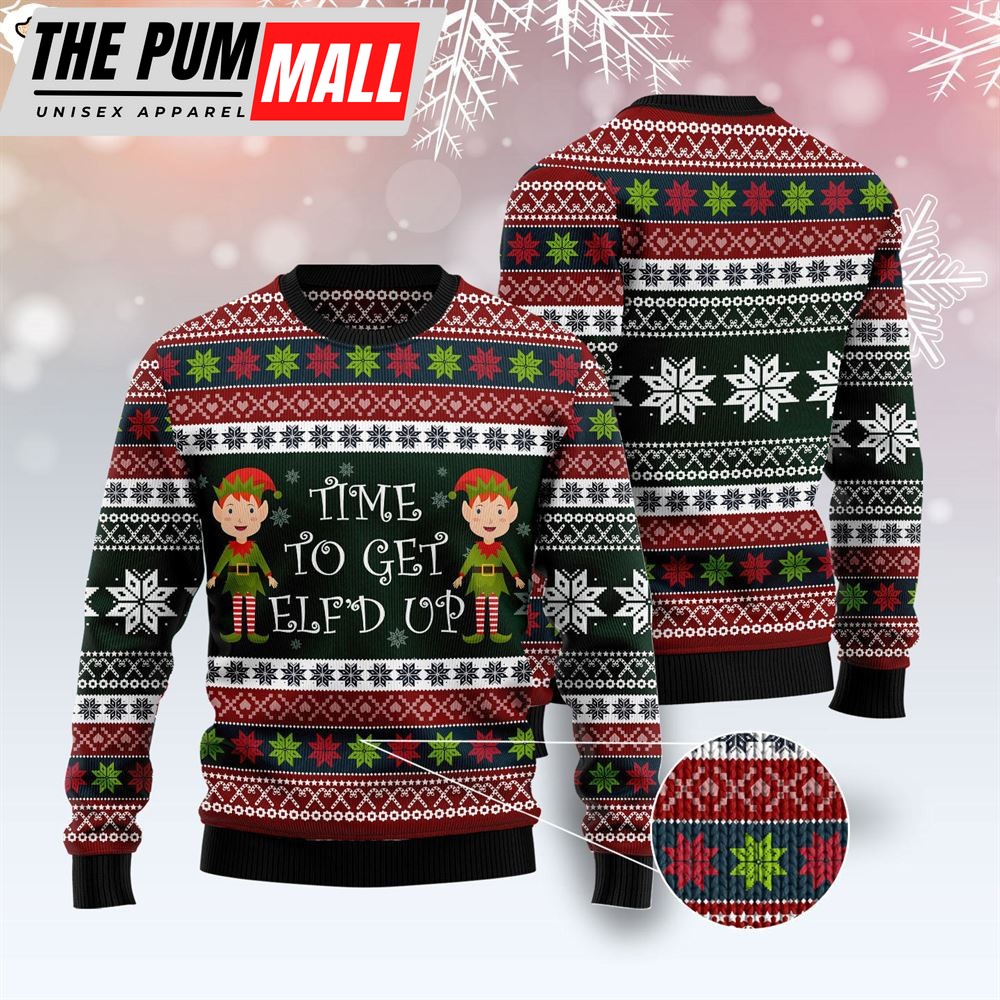 elf-time-ugly-christmas-sweater-funny-family-sweater-gifts-lover-xmas-sweate-eh0p0gxd Elf Time Ugly Christmas Sweater – Funny Family Sweater Gifts – Lover Xmas Sweater Gift