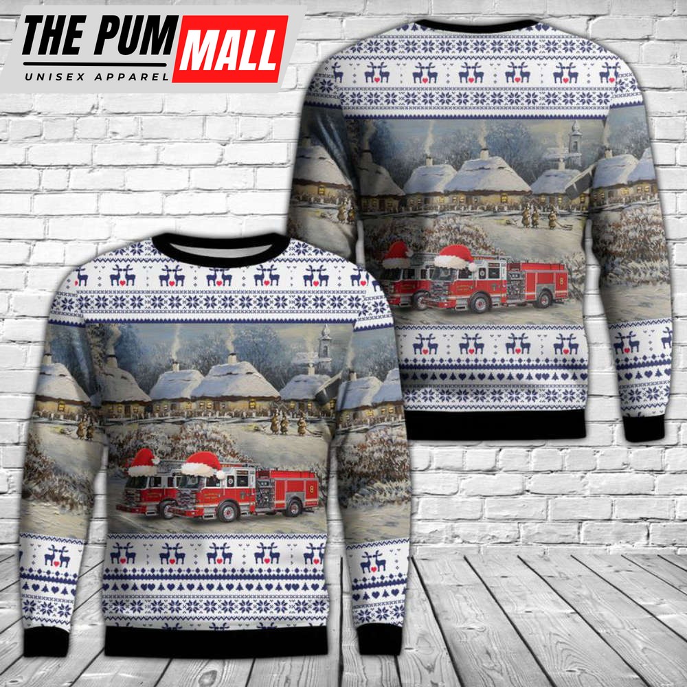 Elizabeth Fire Department AOP Ugly Sweater – DLTD0612BG02 Elizabeth NJ