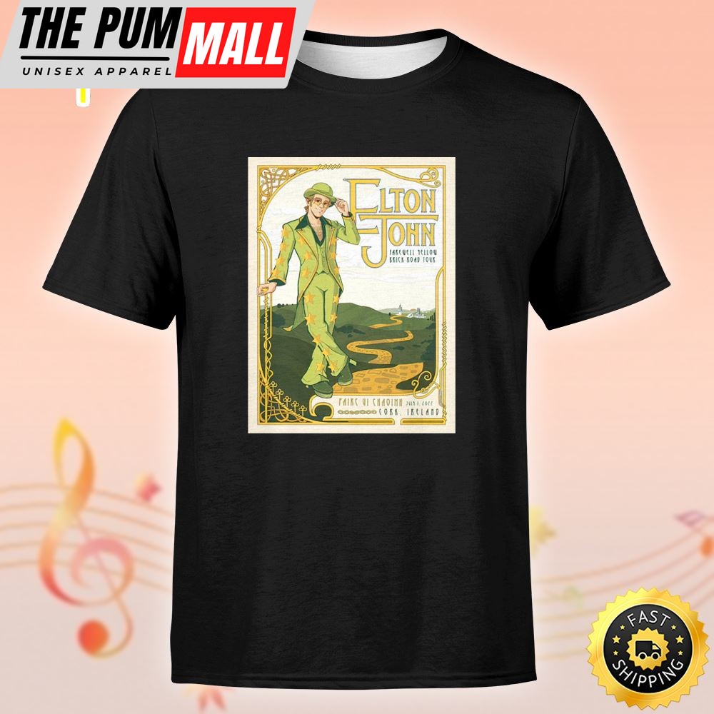 Elton John Cork Farewell Yellow Brick Road Tour Unisex Tshirt