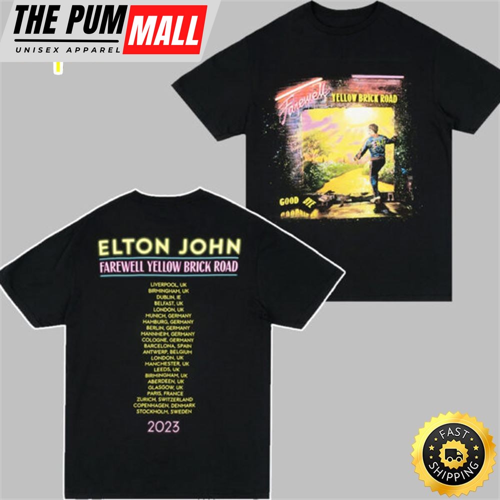 Elton John Farewell Neon Tour Euuk 2023 Tshirt